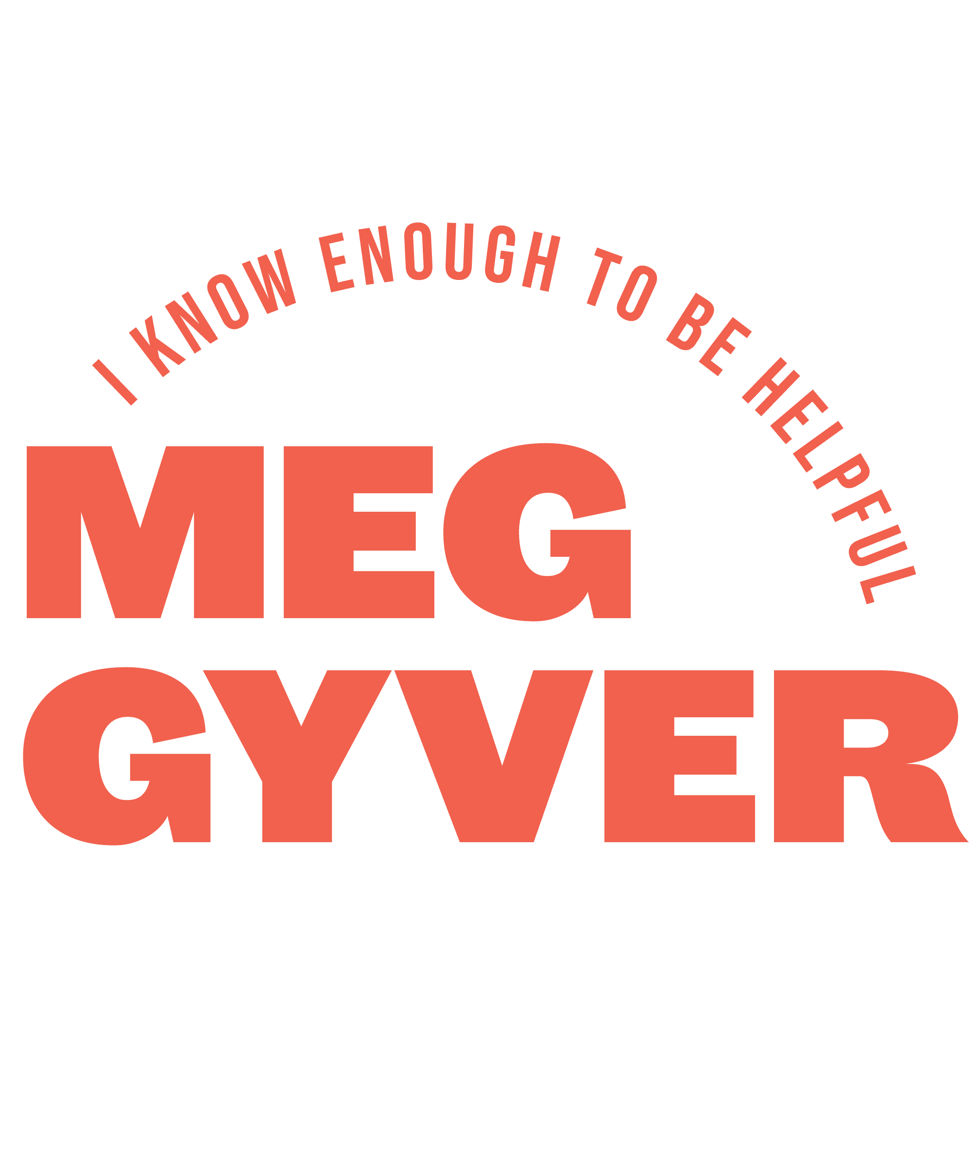 MegGyver Logo - Coral